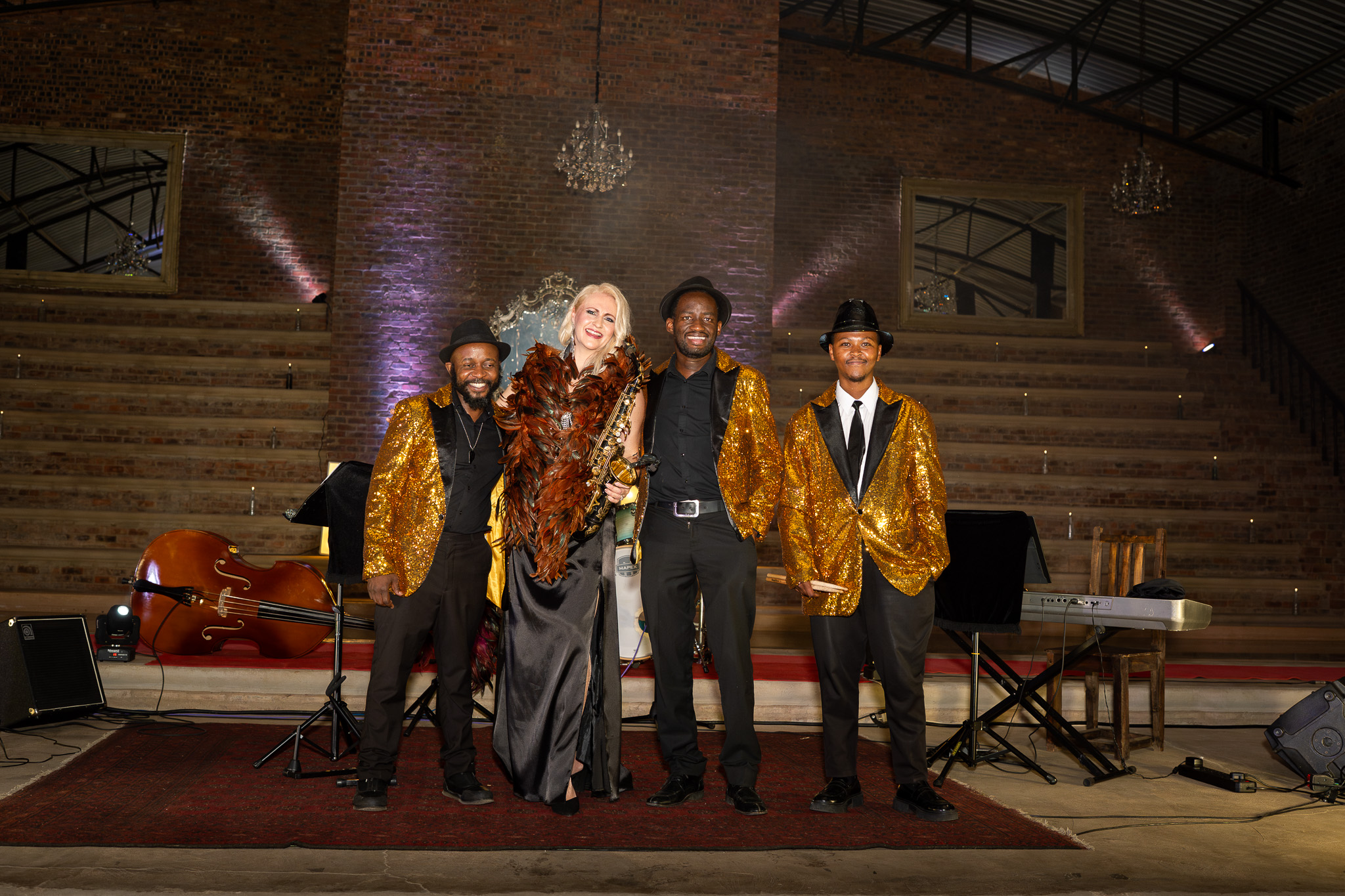 Event photograph of a jazz band at Colosseum Reale