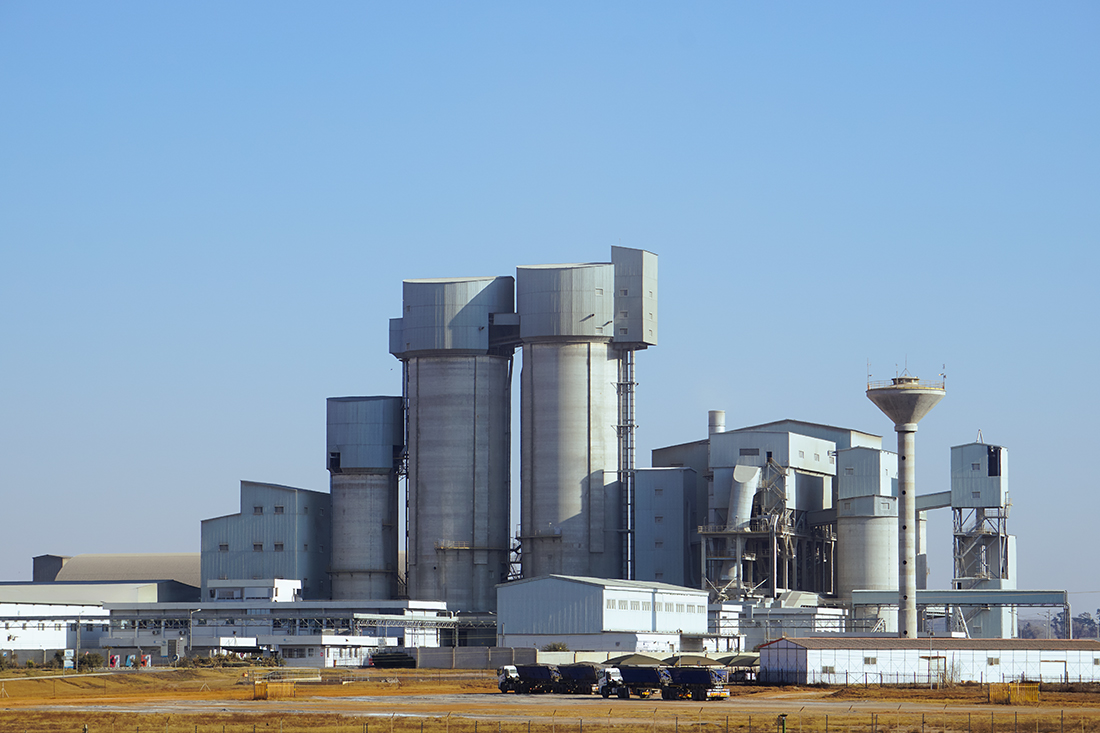 Image of an industrial fertilizer manufacturing plant in Mpumelanga