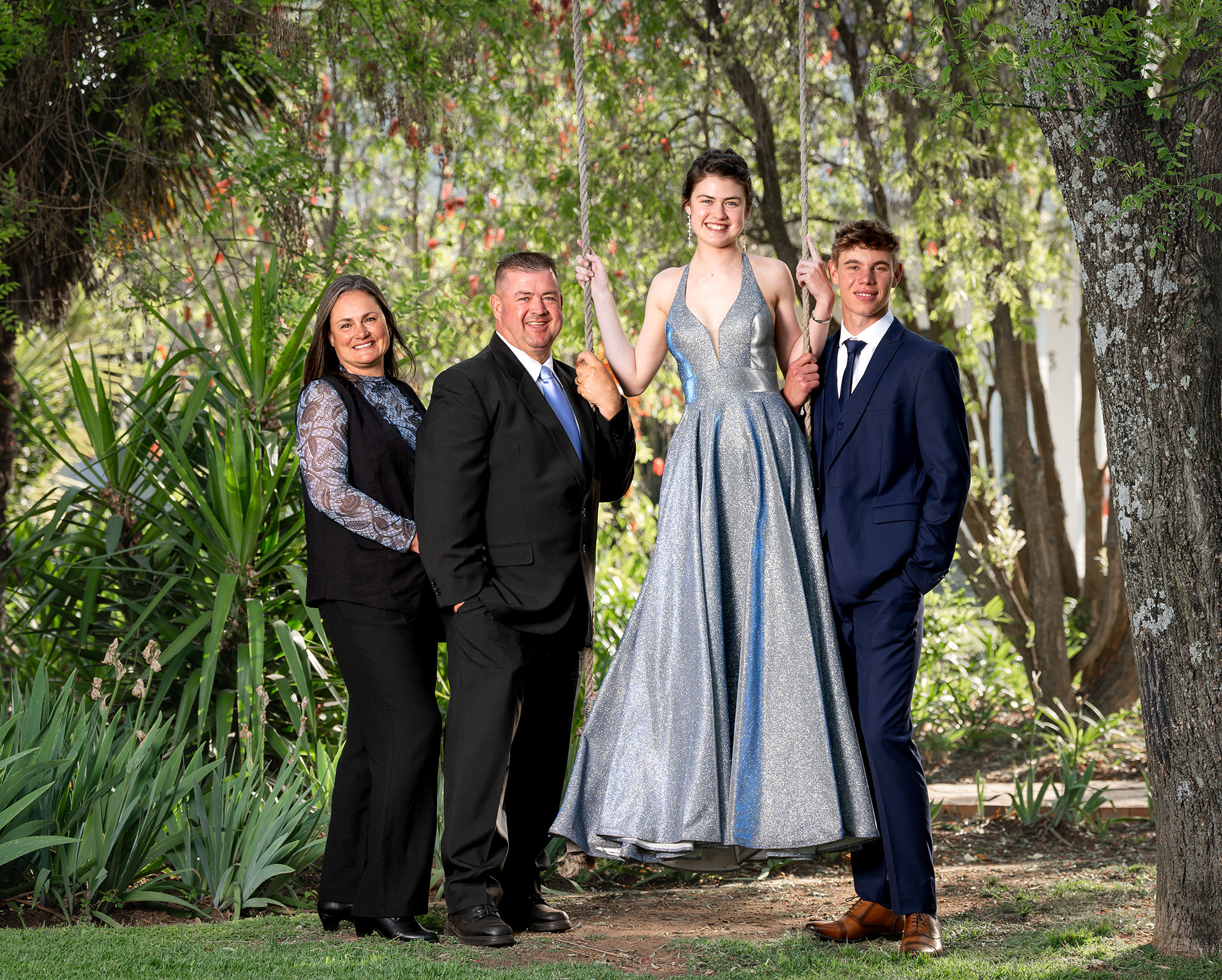 A family at a matric farewell