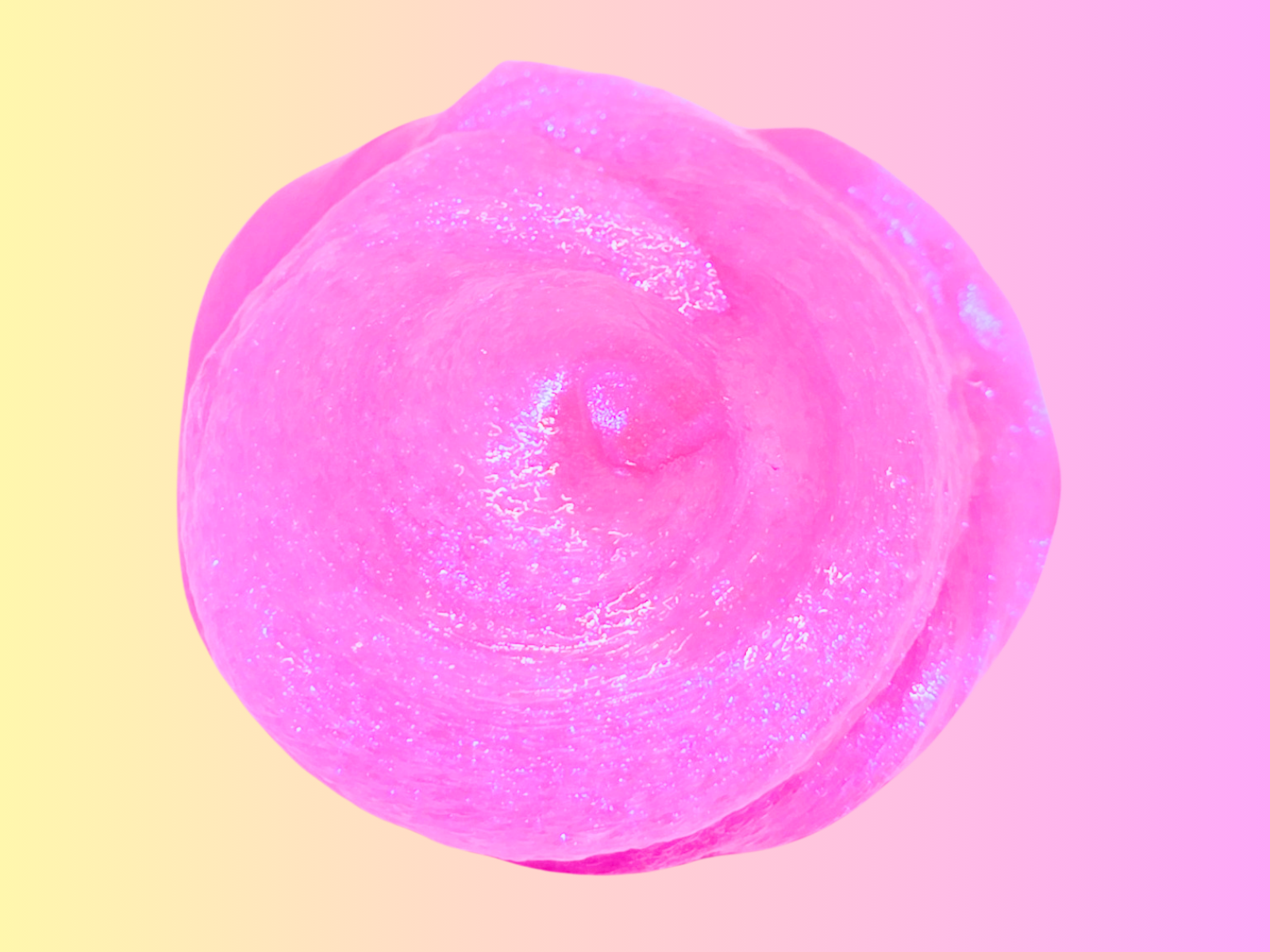 A magical pearlescent shimmery colour shift slime from Lilakawaii by slime design