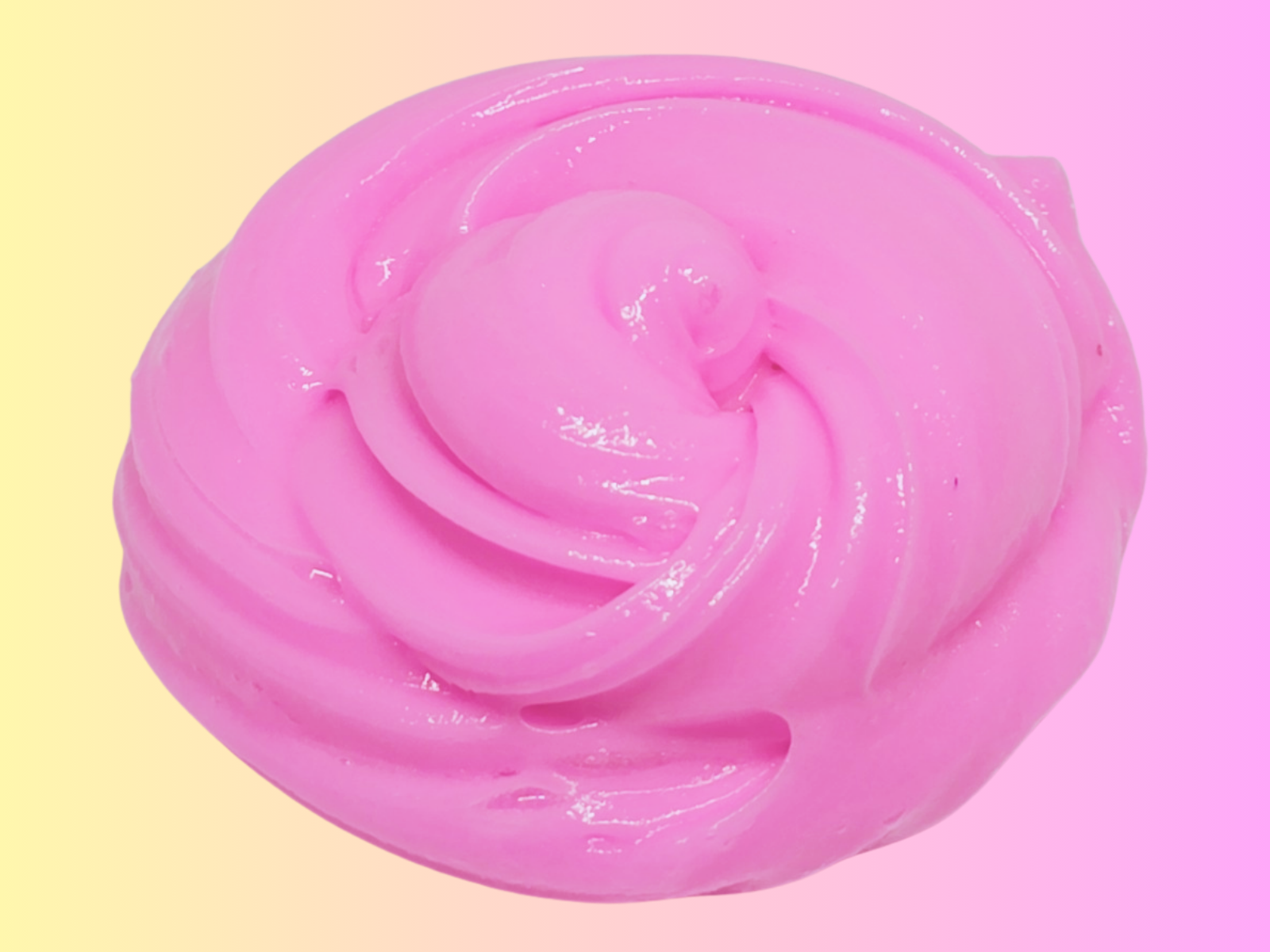 A thick shiny swirl thick & glossy pink slime from Lilakawaii by Slime Design