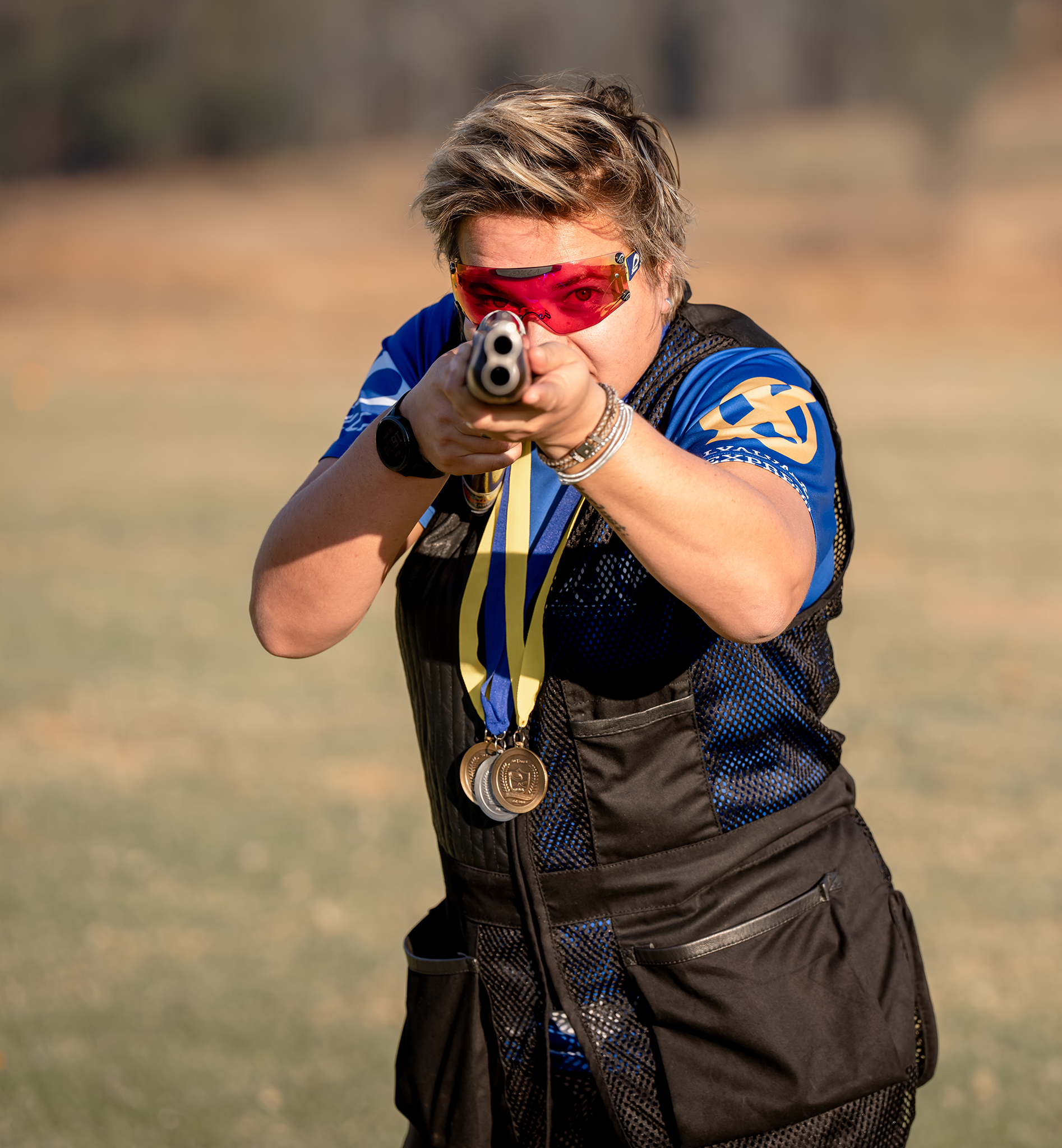 Portrait of a clay pigeon shooter