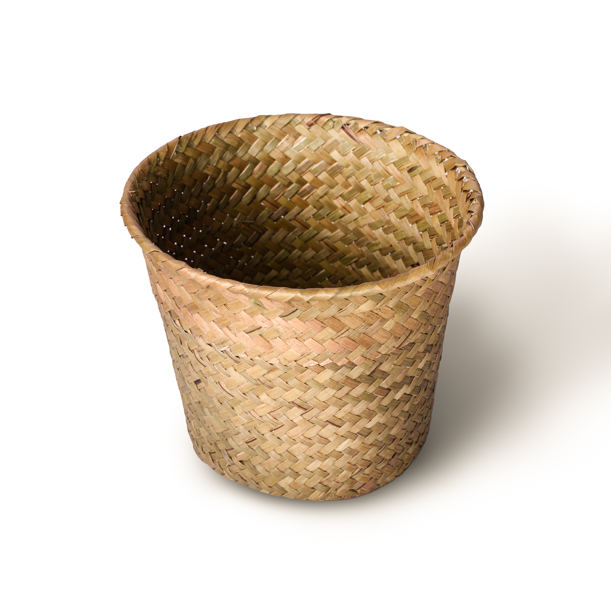 Woven reed basket product image for e commerce