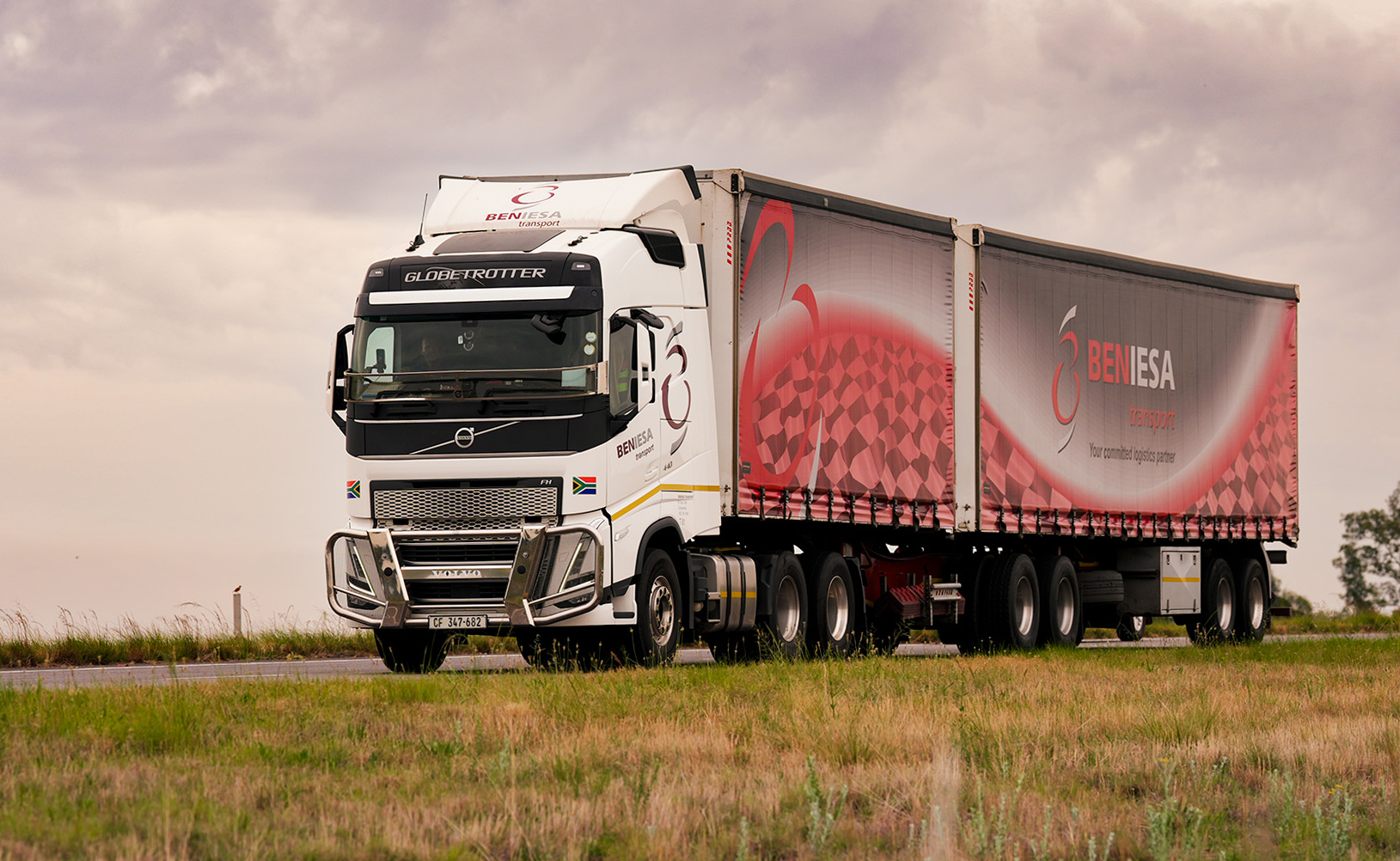 Image of an interlink truck in motion 