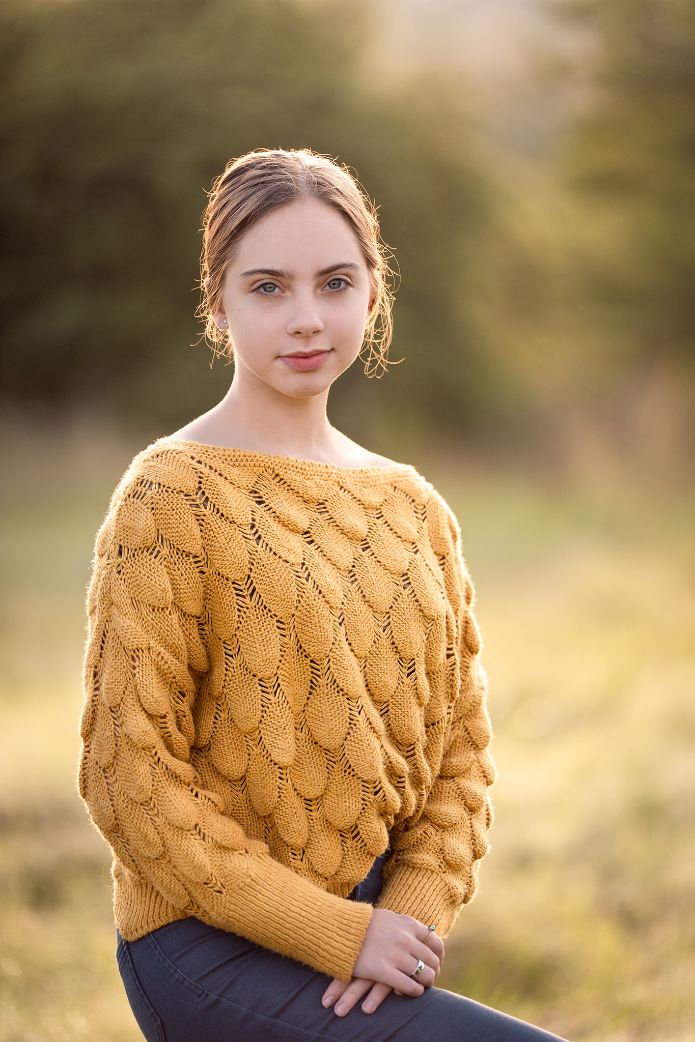 Model portrait in natural light