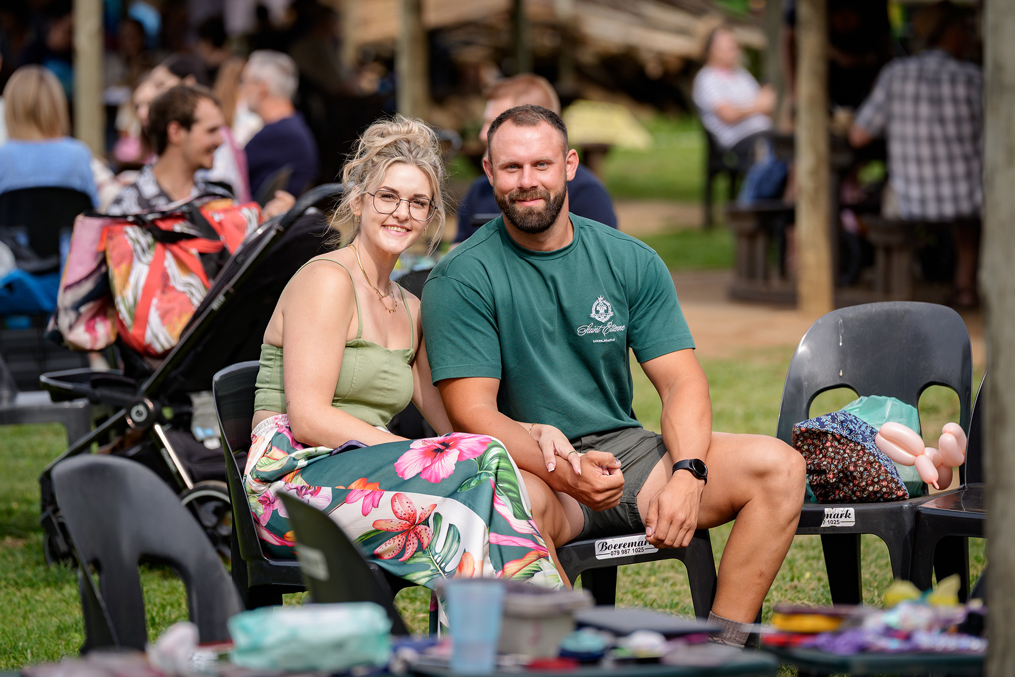 A young couple at the Pretoria Boeremark