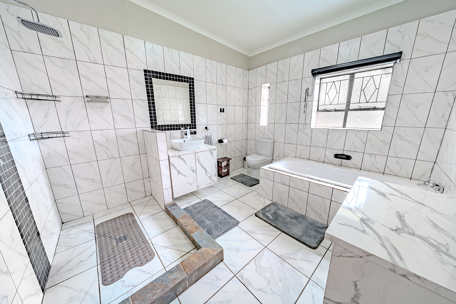 Bathroom interior at Impala Lodge Dinokeng