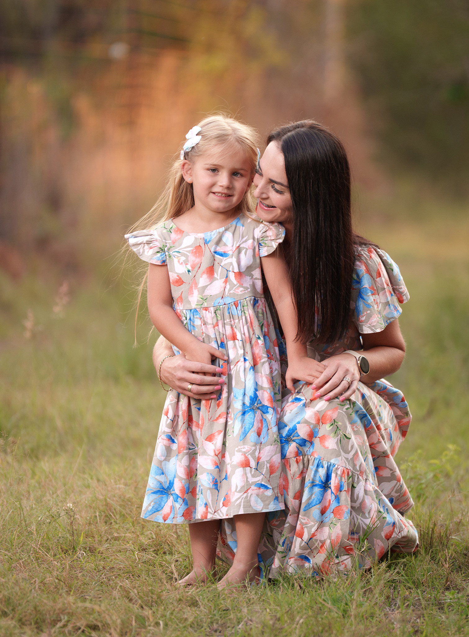 Portrait of a mother and daughter