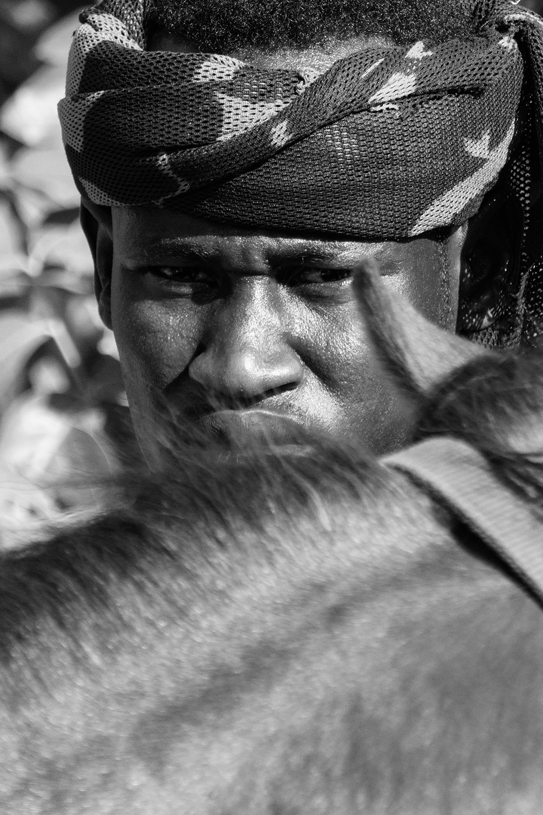 Close up portrait of a soldier