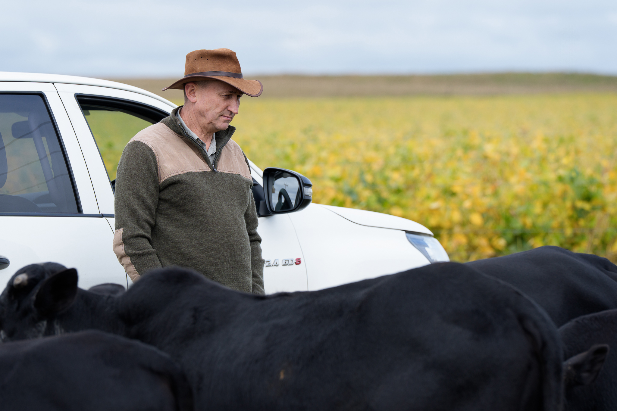 Candid portrait of a farmer