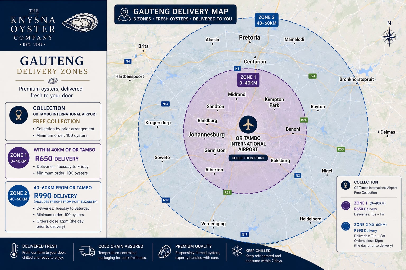 Johannesburg Oyster Delivery