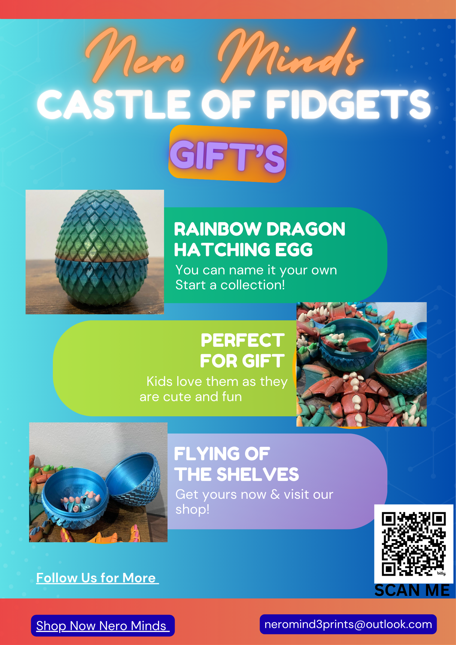 🐉 Discover the Magic of Rainbow Hatching Dragon Eggs at Nero Minds! 🌈✨
