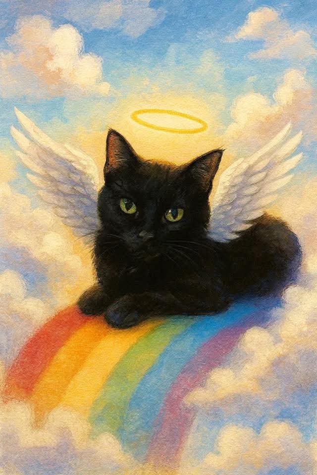 Where do cats go when they cross the rainbow bridge?