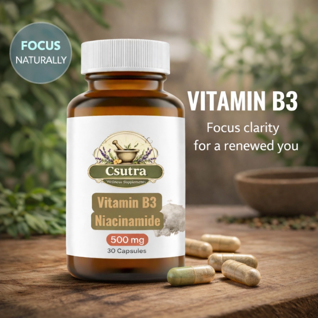 Vitamin B3 (Niacinamide): The Essential Nutrient for Energy, Skin & Brain Health