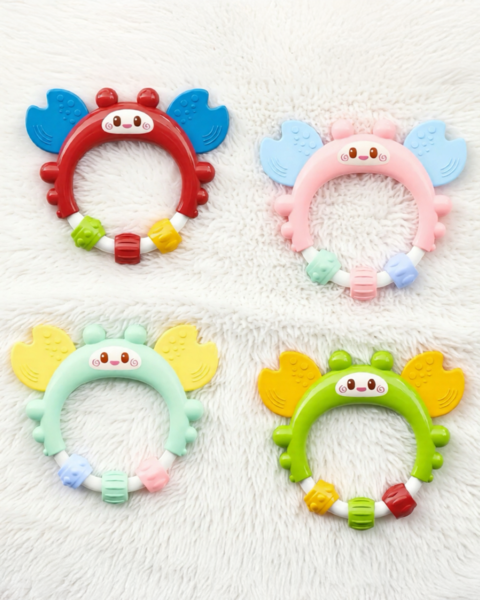 Crab Teething & Rattle Toy (Different Colors available)