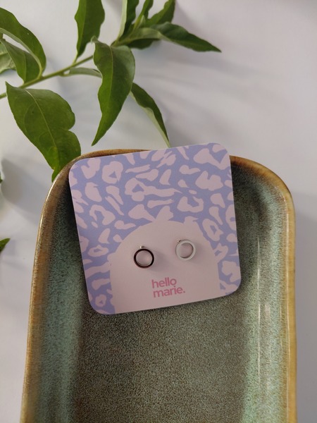 Hello Marie Stainless Steel Circle Earring