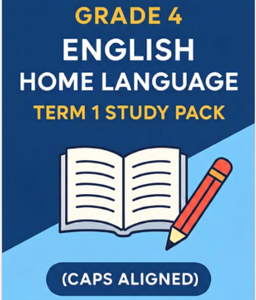 Grade 4 English Home Language Term 1 Study Pack (CAPS Aligned)