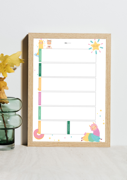 MaWees Llama Weekbeplanner (PDF)