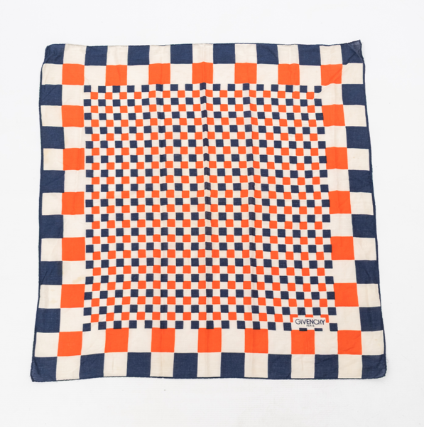 Givenchy Paris Vintage Printed Cotton Scarf