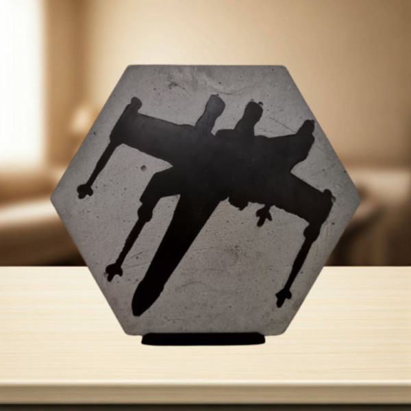 Star Wars 3D Printed Concrete Tiles - Cement Galaxy Desk Art