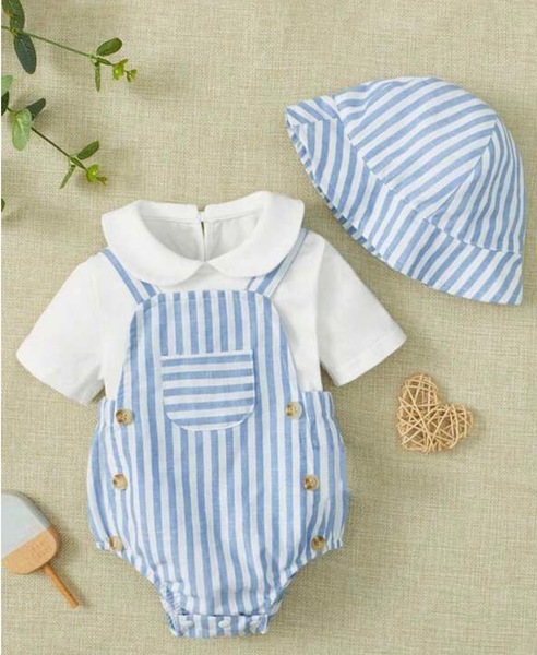 Baby blue bodysuit  & hat