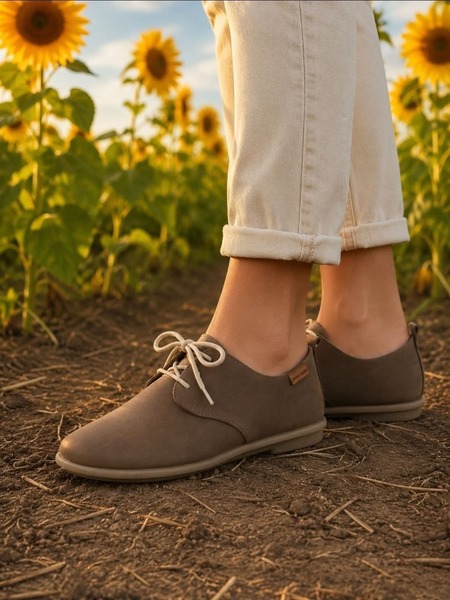 Pierre Cardin - Suede Vellies - Choc Brown (4, 5 )