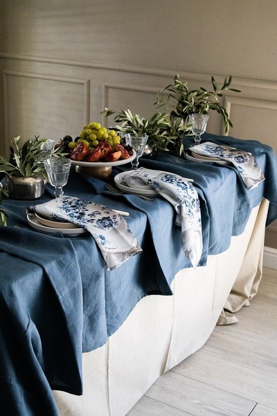 Sky Mist (Light Blue) Tablecloth