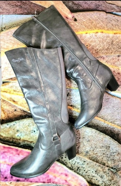 Pierre Cardin - Long Boot - Grey 565 (Size 6 & 7)