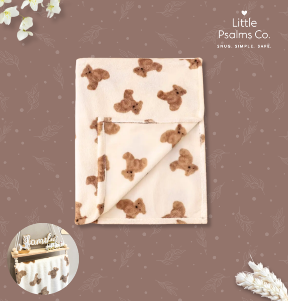 Teddy Bear Flannel Blanket