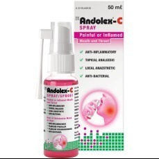ANDOLEX-C THROAT SPRAY 50ML