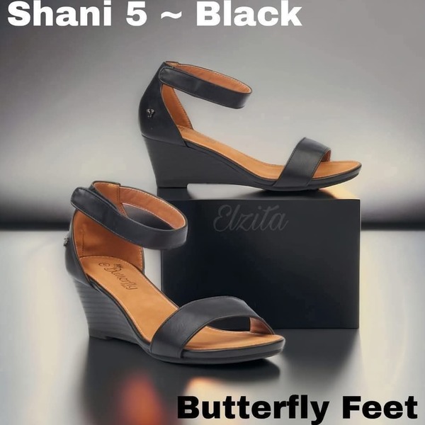 Butterfly Feet ~ Shani ~ Black (Size 6)