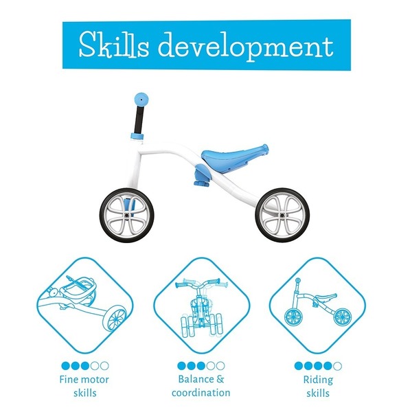 Chillafish Quadie ride on kids ,toddler 4 wheel balance bike , Grow