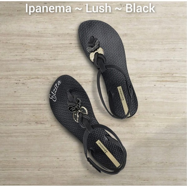 Ipanema ~ Lush ~ Black (Sizes 6, 7, 8 )