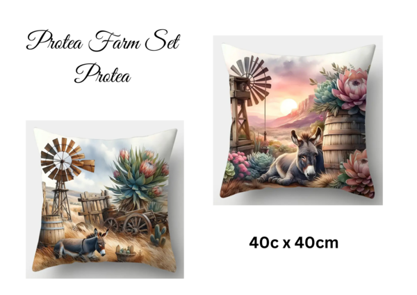 Protea Farm Pillowcase Set - Protea (40x40cm)  | Pillowcases Only