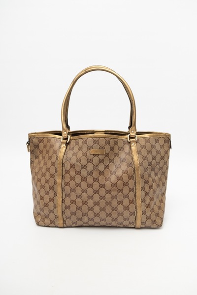GUCCI Pre-Owned  GG Crystal Tote Bag Coated Canvas
