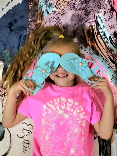 Ipanema - Girls Flora - Blue (Size  9, 10/11, 12/13, 1/2, 3 )