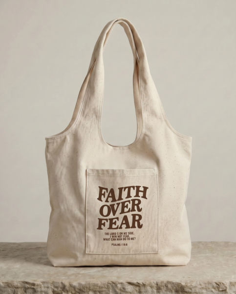Multi-pocket Casual Bag-Faith Over Fear