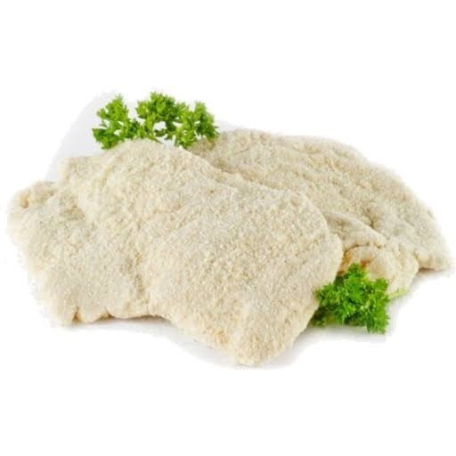 6kg Crumbed Chicken Breast. (115g)/1kg Crumbed Chicken Breast.