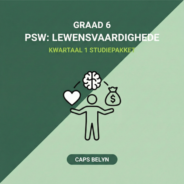 Graad 6 PSW: Lewensvaardighede Kwartaal 1 Studiepakket (CAPS Belyn)