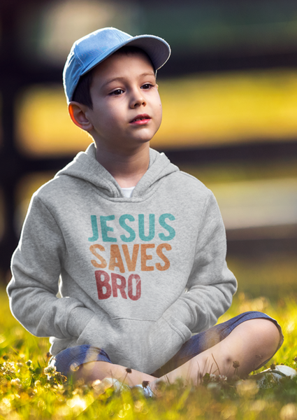 Kids Hoodie - Jesus Saves Bro