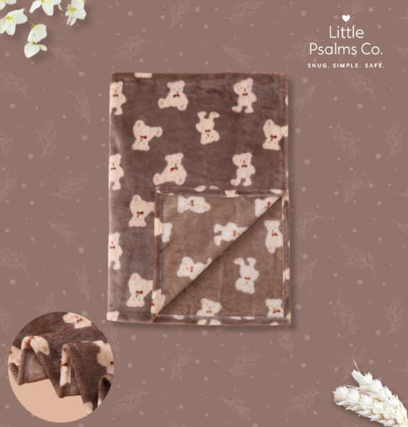 Brown Teddy Flannel Blanket