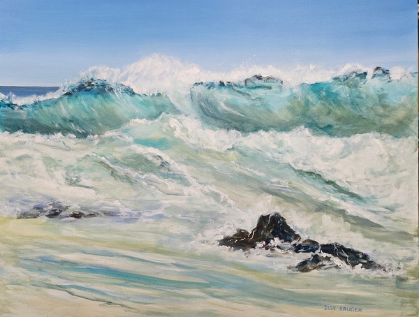 285.  Dance of the waves (70 x 90cm)
