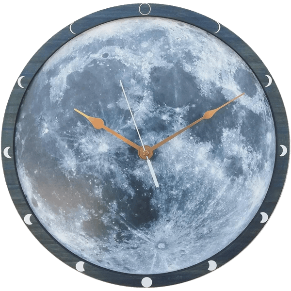 Blue Full Moon Clock