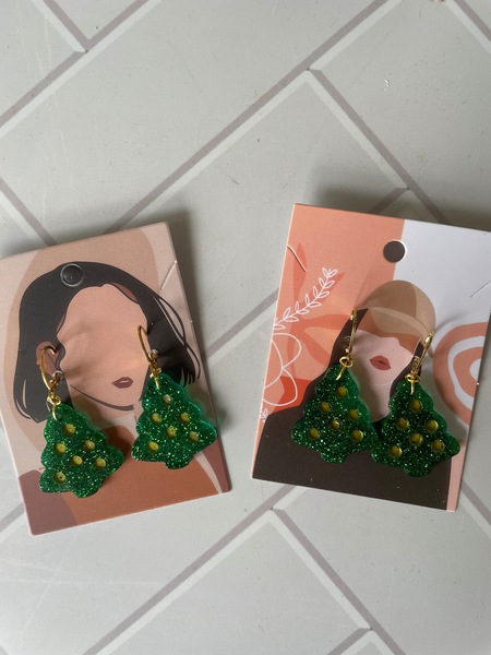 Christmas Resin Earrings