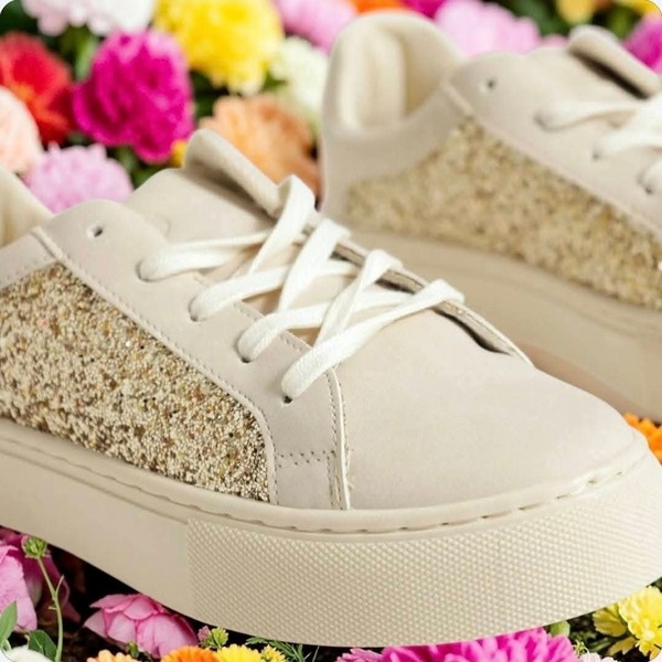 Pierre Cardin - Queen Sneakers - Beige (Sizes 4 )