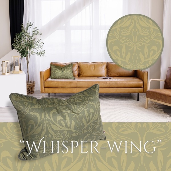 Whisperwing Velvet Scatter Cushion