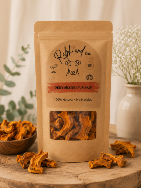 Dehydrated Pumpkin Slices – 150g 100% Natural Single Ingredient Dog Treat