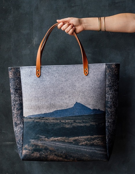 Eco Felt Travel Shopper, Compassberg