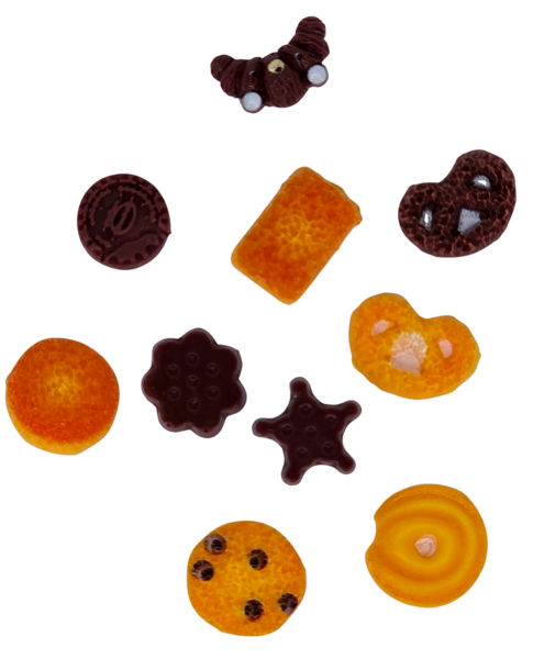 Charm combo: Cookies and chocolate treats (10 Pieces)