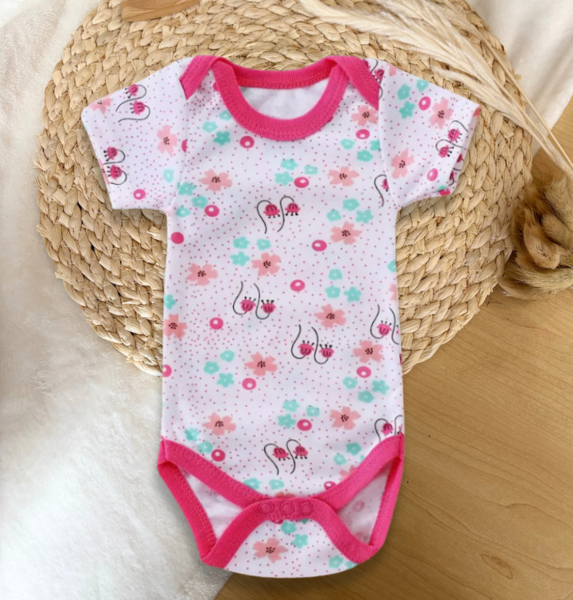 Floral Pink Onesie